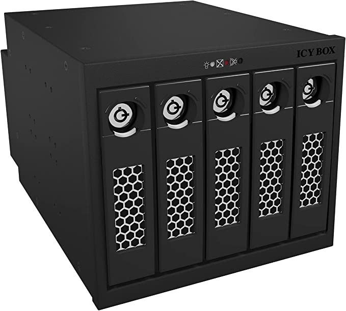 Icy Box IB-555SSK Dual Channel Backplane 3.5" HDD Enclosure